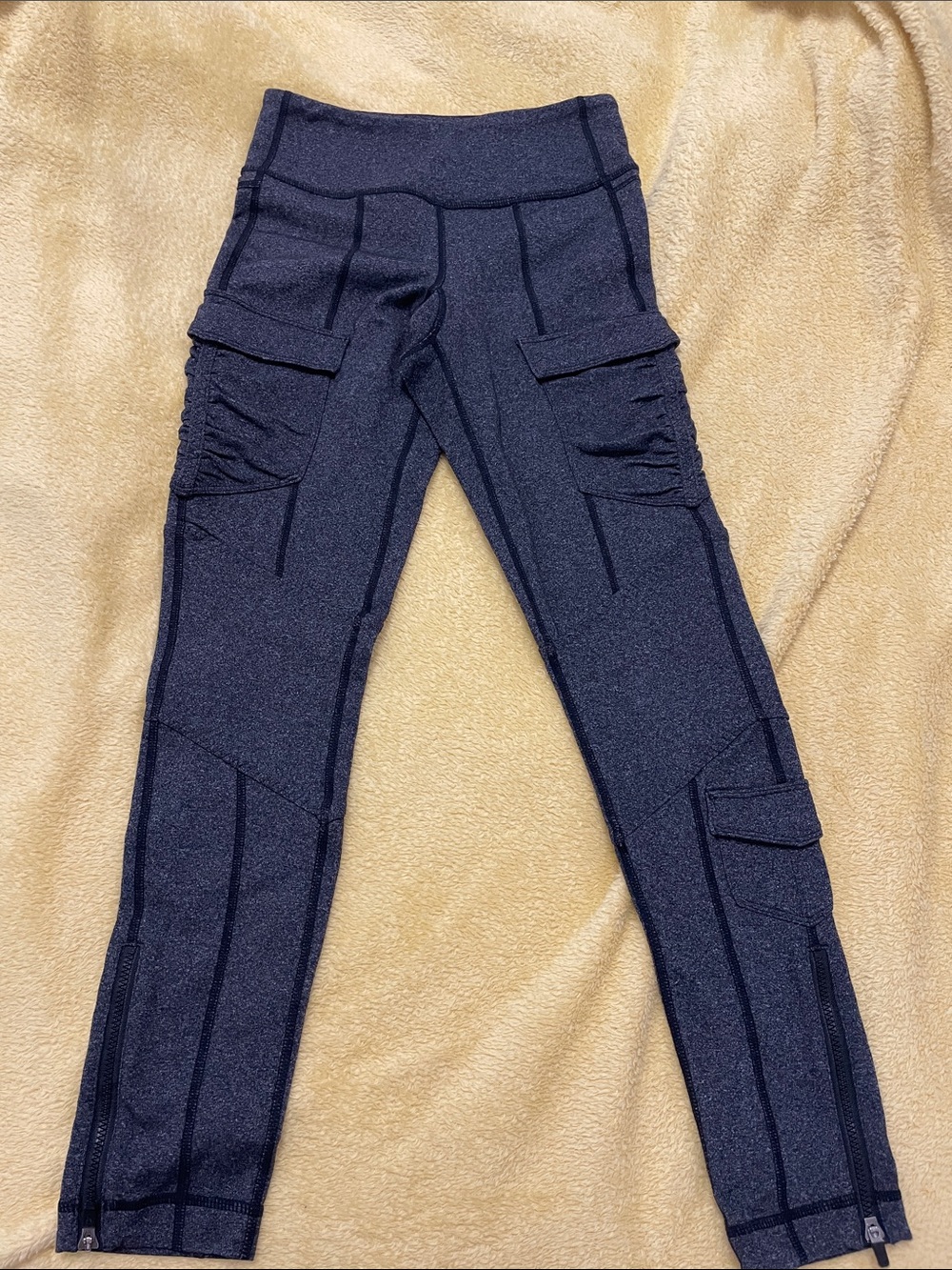 Navy  Lululemon Sparkle Cargo Leggings